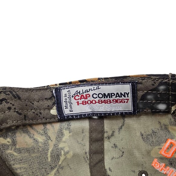 NESCO Camo Strapback Hat Trucker Baseball Embroidered 3D Logo Atlanta Cap - Picture 8 of 14